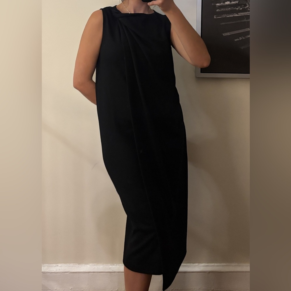 Jil Sander 100% wool sheath dress